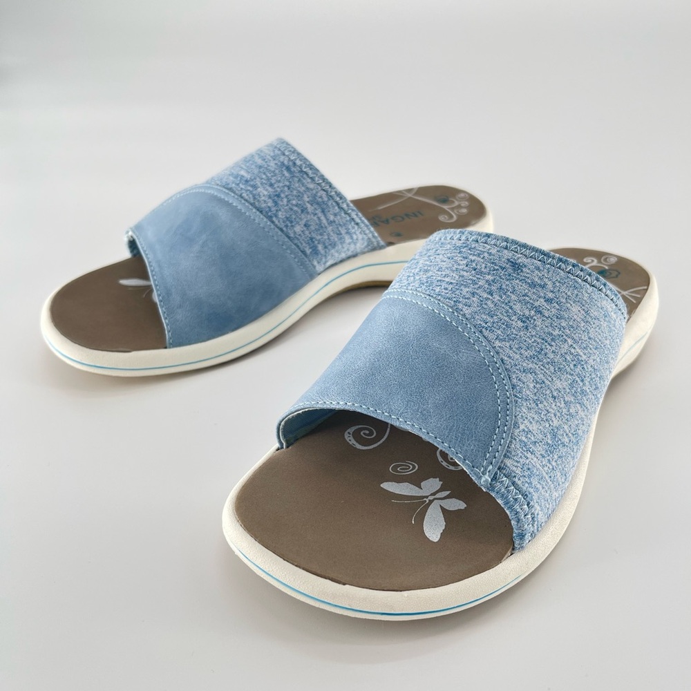 Ingaro Sport Sunset Sandals Women Size 8 Blue Cushion Slip-on Slides - Picture 16 of 16